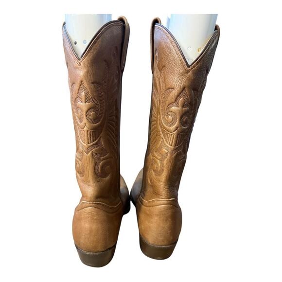Jaca Brown Leather Western Cowboy Boot Men size 28 EE US 9 EE wide - Picture 6 of 10